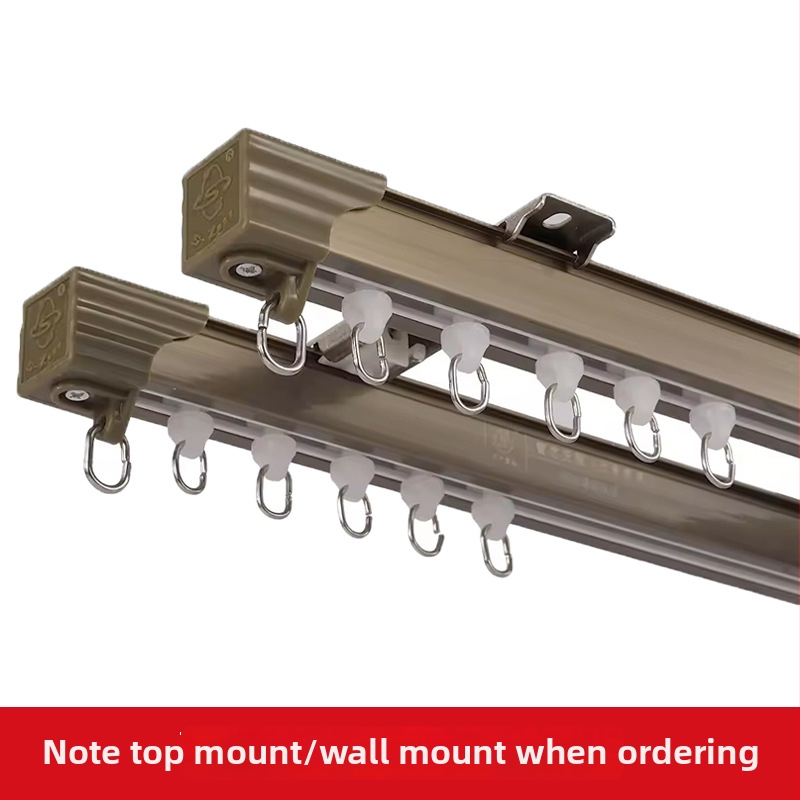 Aizkaru furnitūra — alumīnija sakausējums — piemērots karājamu aizkaru piekāršanai — zīmols Shenzhou Yuye — moderns un minimālisks stils