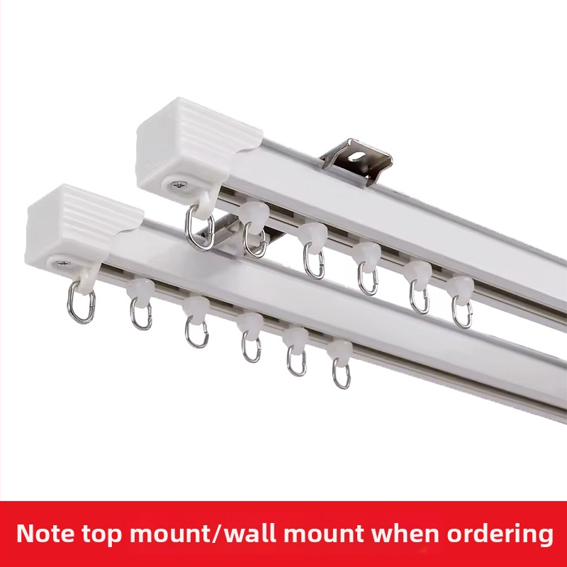 Aizkaru furnitūra — alumīnija sakausējums — piemērots karājamu aizkaru piekāršanai — zīmols Shenzhou Yuye — moderns un minimālisks stils