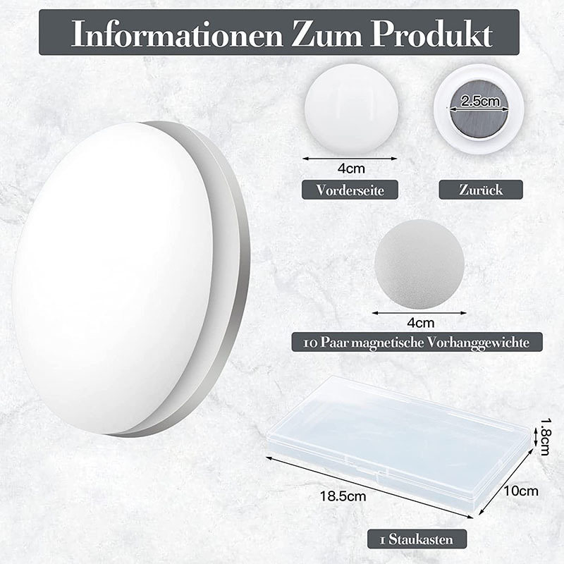 Mágneses függöny-kiegészítők: zuhanyfüggöny súly, szélbiztos függő, testreszabható opciók, licencelt magánmárkák, modern letisztult stílus