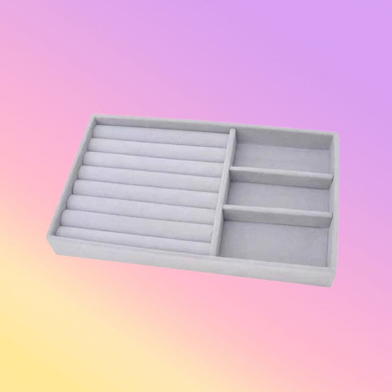 Kaelakee hoiukarp flaneli vooderdusega, tolmukindel kaas, moods minimalistlik disain