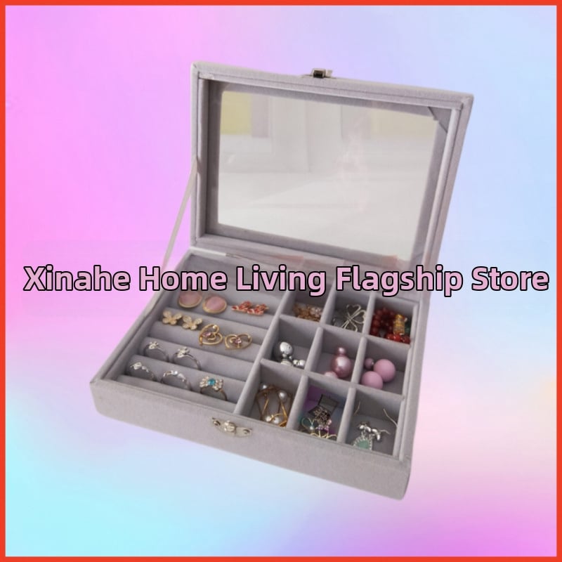 Kaelakee hoiukarp flaneli vooderdusega, tolmukindel kaas, moods minimalistlik disain