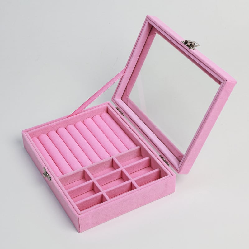 Kaelakee hoiukarp flaneli vooderdusega, tolmukindel kaas, moods minimalistlik disain