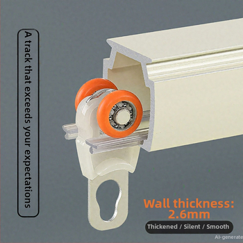 Aizkaru sliede, alumīnija sakausējums, klusa darbība, dubultā sliede, modelis JFL597, Jin Fulong