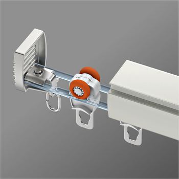 Aizkaru sliede, alumīnija sakausējums, klusa darbība, dubultā sliede, modelis JFL597, Jin Fulong