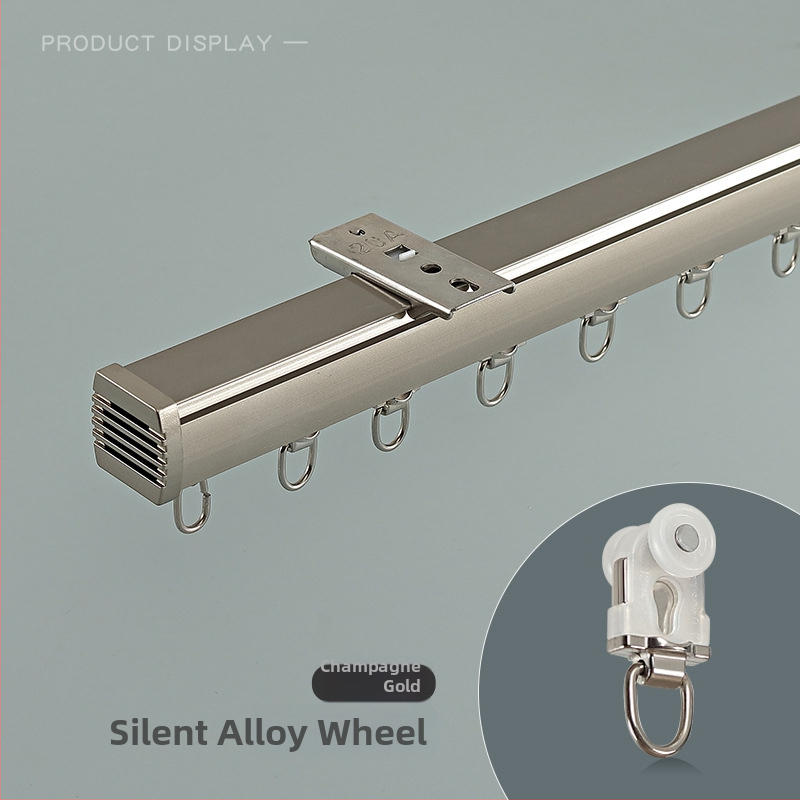Aizkaru sliede, alumīnija sakausējums, klusa darbība, dubultā sliede, modelis JFL597, Jin Fulong
