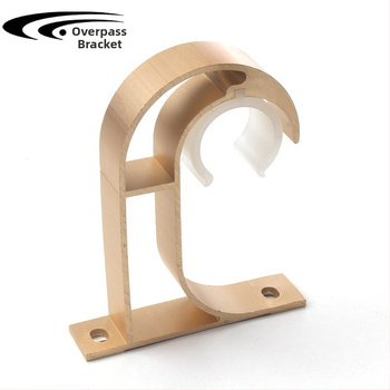 Romas stangas stiprinājums, alumīnija sakausējums, DGDM ar vienu āķi, piemērots aizkariem