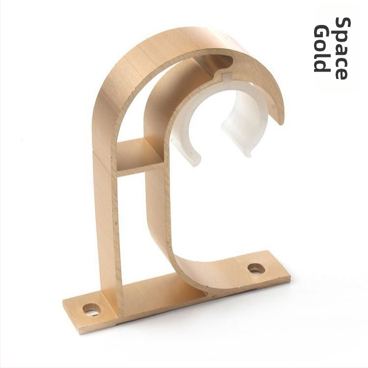 Romas stangas stiprinājums, alumīnija sakausējums, DGDM ar vienu āķi, piemērots aizkariem