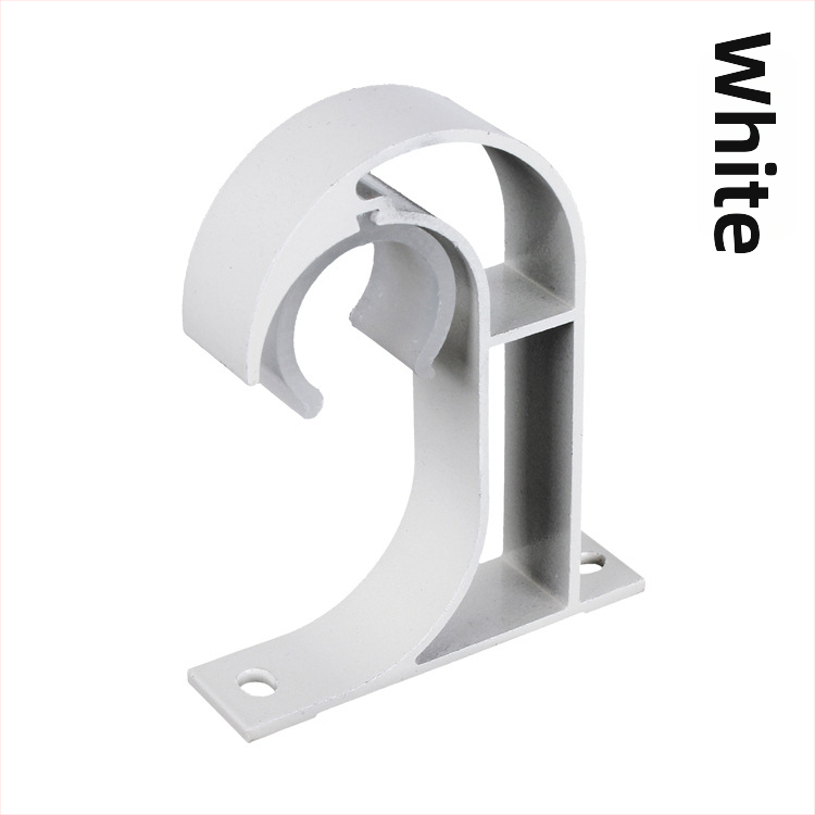 Romas stangas stiprinājums, alumīnija sakausējums, DGDM ar vienu āķi, piemērots aizkariem