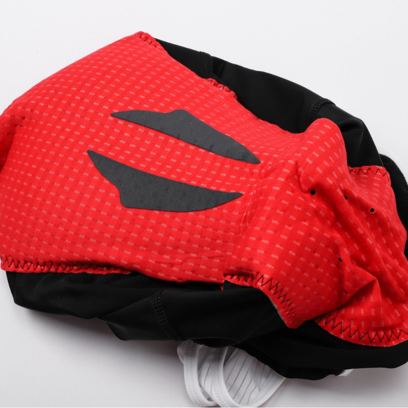 Velosipēdu bib šorti ar siksnām, mitrumu vadus audums, sintētisko šķiedru maisījums, vienkrāsains, vasara, vīrietis