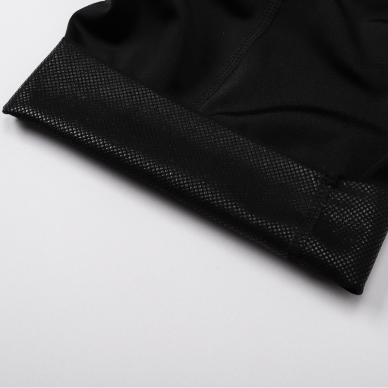 Velosipēdu bib šorti ar siksnām, mitrumu vadus audums, sintētisko šķiedru maisījums, vienkrāsains, vasara, vīrietis