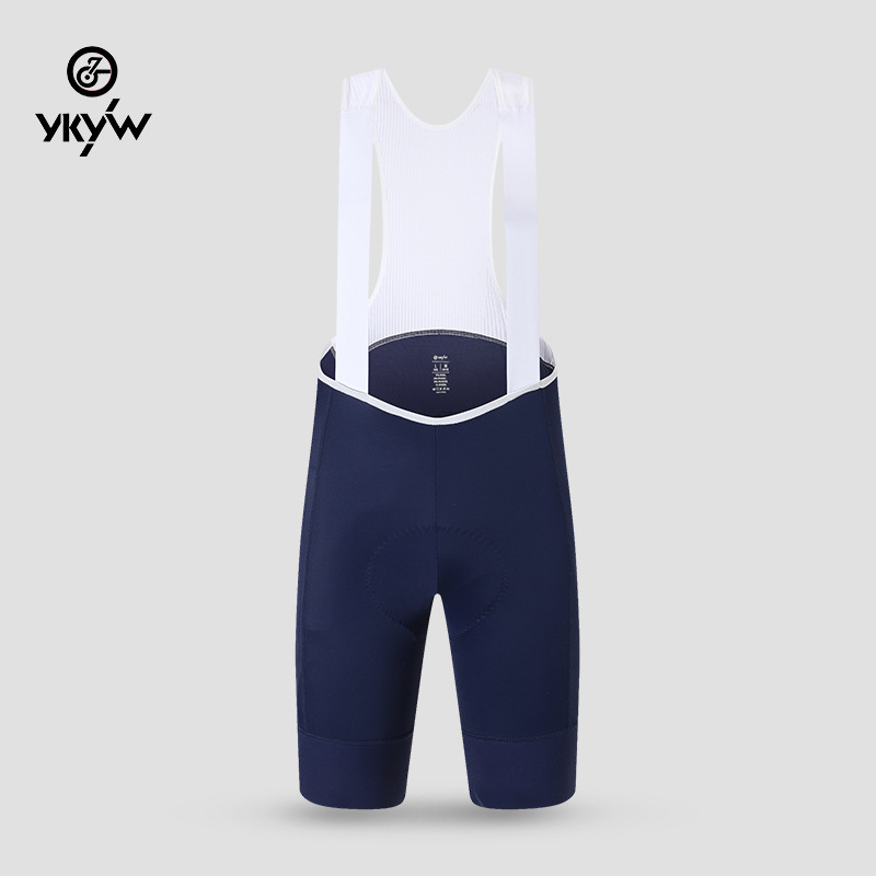 Velosipēdu bib šorti ar siksnām, mitrumu vadus audums, sintētisko šķiedru maisījums, vienkrāsains, vasara, vīrietis
