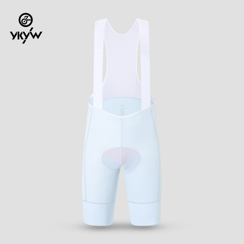 Velosipēdu bib šorti ar siksnām, mitrumu vadus audums, sintētisko šķiedru maisījums, vienkrāsains, vasara, vīrietis