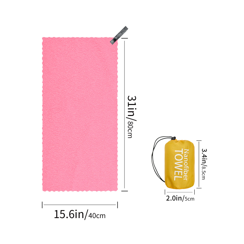 Spordirätik mikrokiududest, kiiresti kuivav, 100 g, džakardsegustatud lõng, imavus 0–5 s