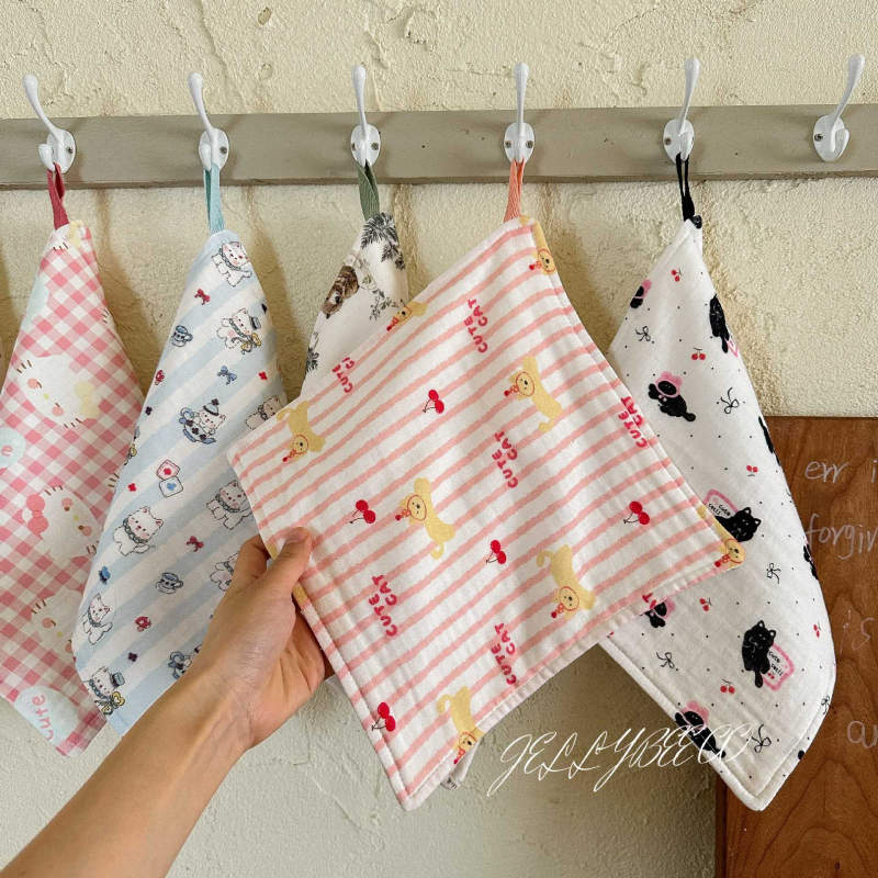 Prosop pentru saliva bebeluș, din tifon, cu fir răsucit, 25 g, pentru nou-născuți