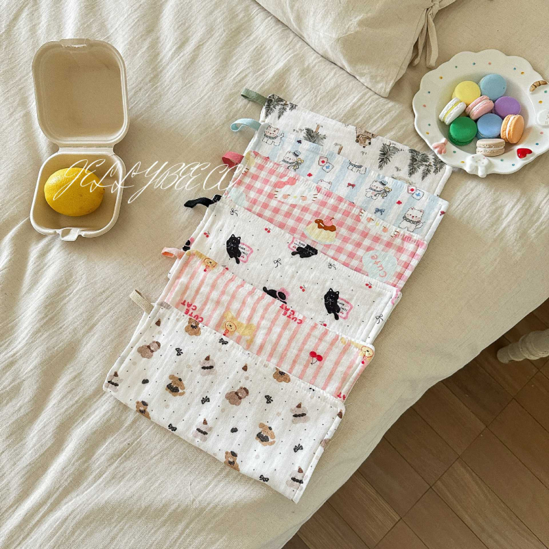 Prosop pentru saliva bebeluș, din tifon, cu fir răsucit, 25 g, pentru nou-născuți