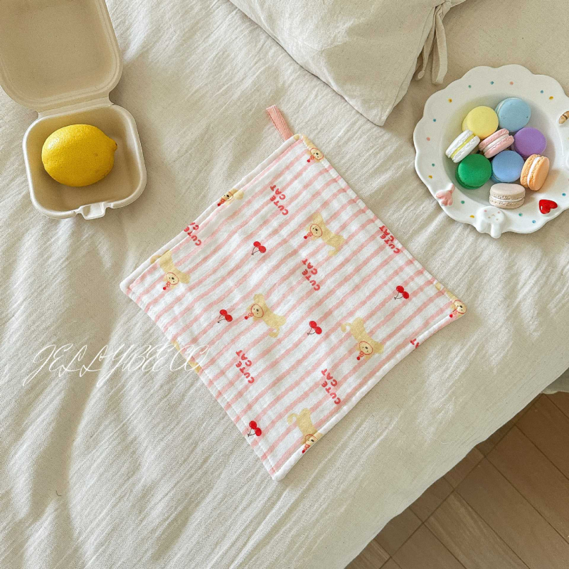 Prosop pentru saliva bebeluș, din tifon, cu fir răsucit, 25 g, pentru nou-născuți