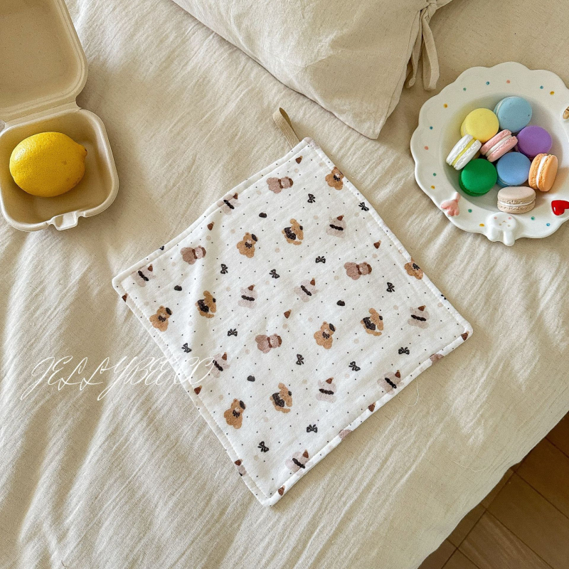 Prosop pentru saliva bebeluș, din tifon, cu fir răsucit, 25 g, pentru nou-născuți