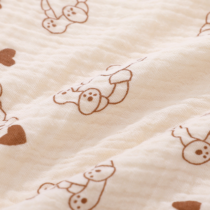 Long Water Prosop pentru fața bebelușului, tifon cu densitate înaltă, șase straturi, prosop pătrat, 60 g, 32 fire, fir simplu