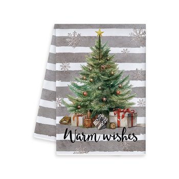 Manquan mikroszálas konyhai törlő – nyomtatott design, 50–80 g, karácsonyi és újévi asztali dekoráció