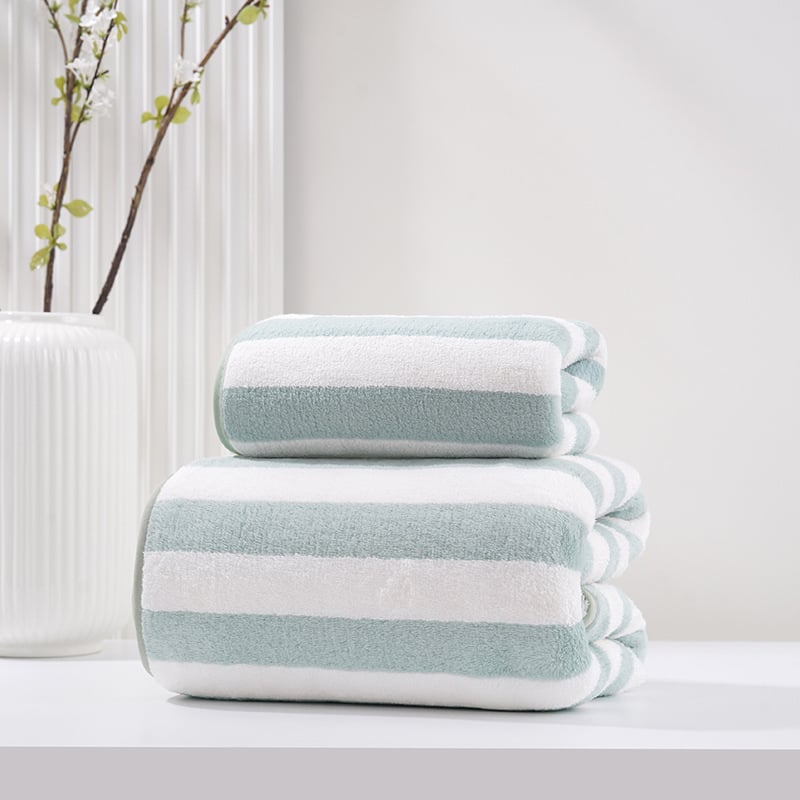 Комплект кърпи от коралов флис: дебели, абсорбиращи, лицеви и баня кърпи, 150D, 200–300 g, подгъв