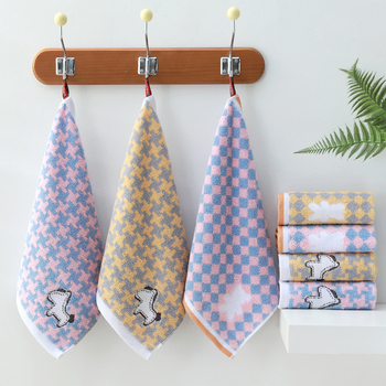 Blu puuvillane ruut-rätik, 60 g, džakkard-kude, ühekordne lõng, imendumisaeg 5–10 s