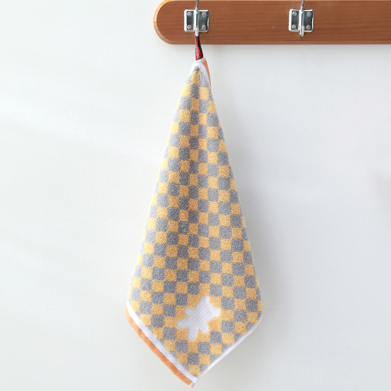 Blu puuvillane ruut-rätik, 60 g, džakkard-kude, ühekordne lõng, imendumisaeg 5–10 s