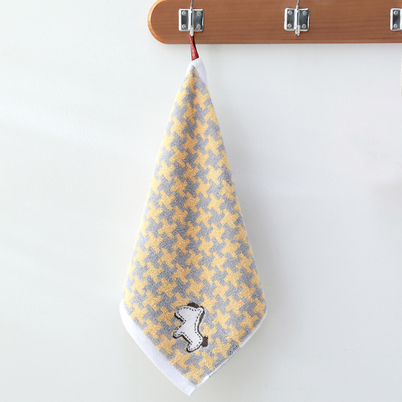 Blu puuvillane ruut-rätik, 60 g, džakkard-kude, ühekordne lõng, imendumisaeg 5–10 s