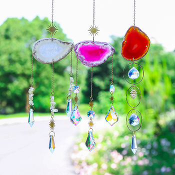Prirodni bijeli kristalni sun catcher, geometrijski kristalni privjesak, prilagodljiv