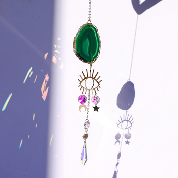 Prirodni bijeli kristalni sun catcher, geometrijski kristalni privjesak, prilagodljiv