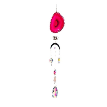 Prirodni bijeli kristalni sun catcher, geometrijski kristalni privjesak, prilagodljiv
