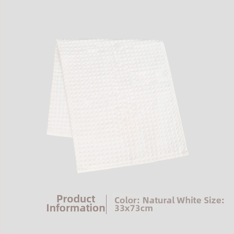 Prosop de față din bumbac cu țesătură waffle, 100–120 g, 3 straturi tifon, jacquard