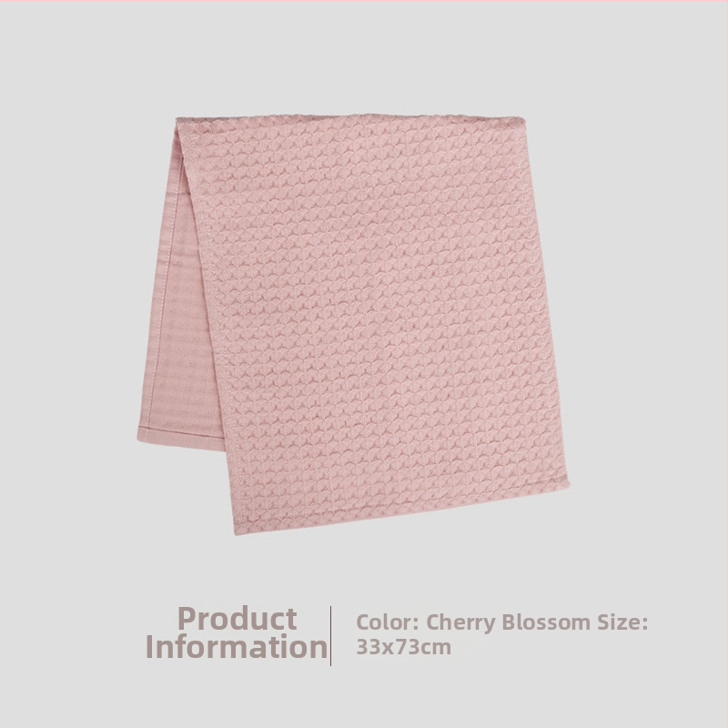 Prosop de față din bumbac cu țesătură waffle, 100–120 g, 3 straturi tifon, jacquard