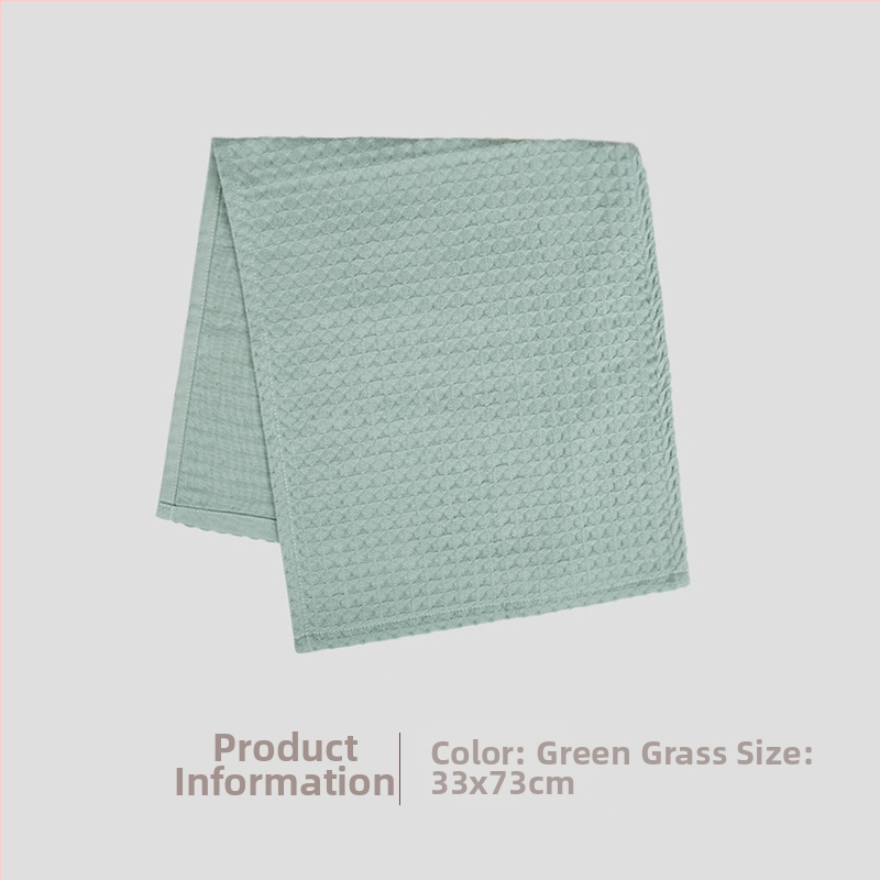 Prosop de față din bumbac cu țesătură waffle, 100–120 g, 3 straturi tifon, jacquard