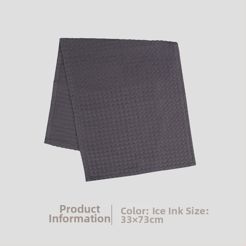 Prosop de față din bumbac cu țesătură waffle, 100–120 g, 3 straturi tifon, jacquard