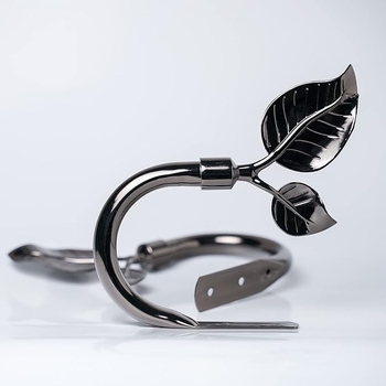 Μεταλλικοί γάντζοι για κουρτίνες, ζευγάρι τοίχου με κεφαλή σε σχήμα φύλλου, μοντέρνο απλό στυλ
