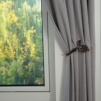 Μεταλλικοί γάντζοι για κουρτίνες, ζευγάρι τοίχου με κεφαλή σε σχήμα φύλλου, μοντέρνο απλό στυλ