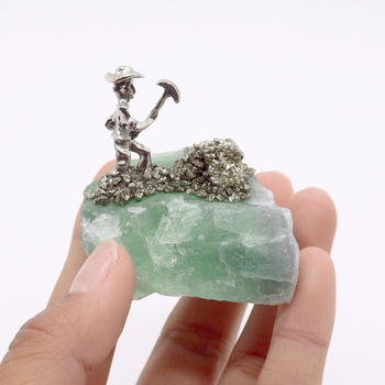 Cluster natural de ametist pentru decor casnic - stil nordic modern minimalist, sculptură manuală, gravură, placare electrolitică, turnare