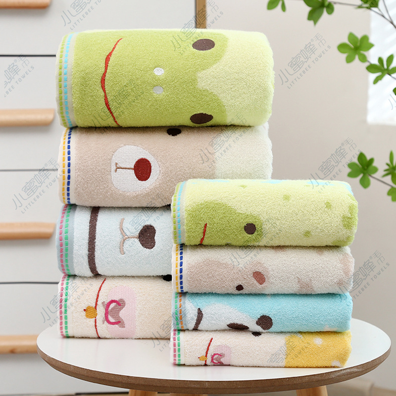 Dječji ručnik za kupanje od 100% pamuka, Little Bee Towel, 300–400 g, 21‑vlakana pređa, ultra mekana