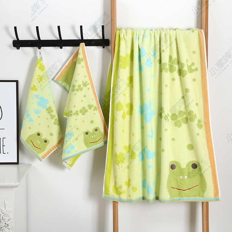 Dječji ručnik za kupanje od 100% pamuka, Little Bee Towel, 300–400 g, 21‑vlakana pređa, ultra mekana