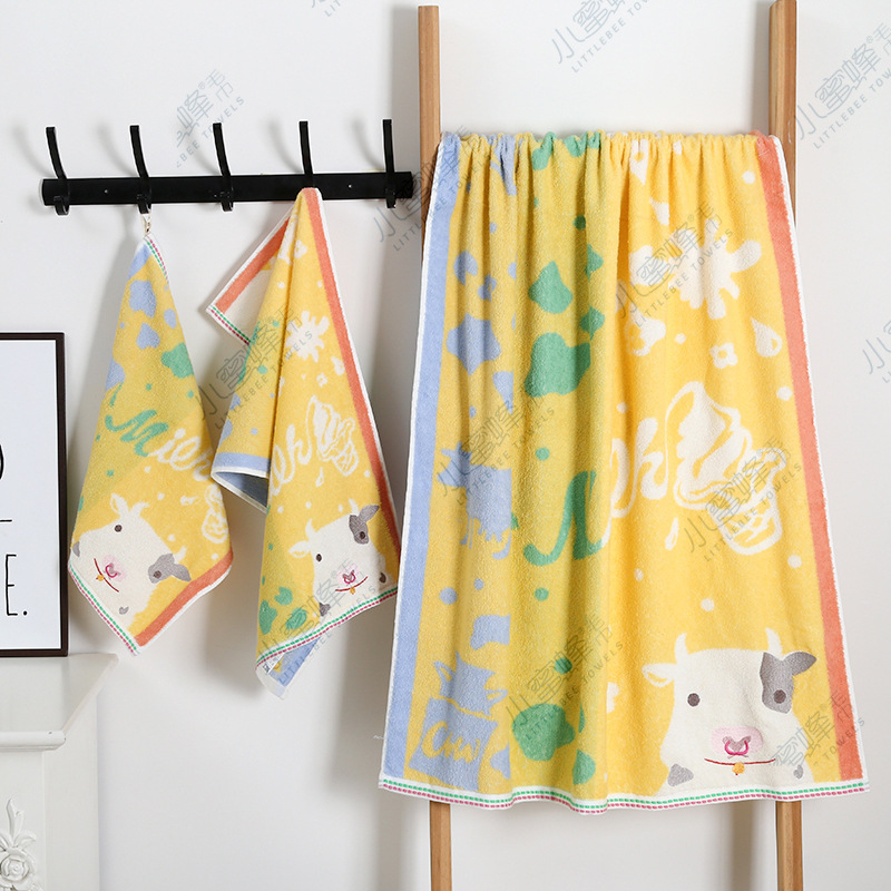 Dječji ručnik za kupanje od 100% pamuka, Little Bee Towel, 300–400 g, 21‑vlakana pređa, ultra mekana