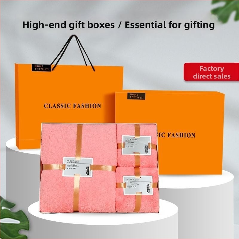 Комплект микрофибърни кърпи в подаръчна кутия; 600 GSM; плоско преплитане; възможност за печат на лого.