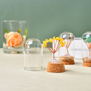 Krištolo pinigų medis – šiurkštūs kristalai, šiuolaikinis minimalistinis stilius, tinkamas dovanai, kartoninė pakuotė