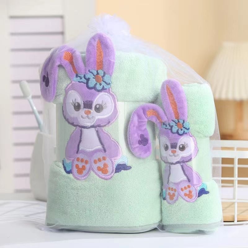 Комплект кърпи за баня от корална плюш, три части, меки и абсорбиращи, 360 г, подаръчна кутия