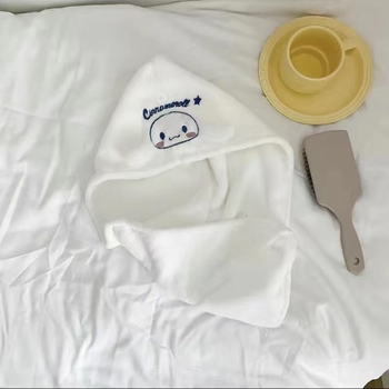 Set de prosoape de baie Yugui Dog, 3 piese, fleece coral, țesătură plată