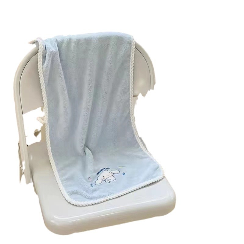 Set de prosoape de baie Yugui Dog, 3 piese, fleece coral, țesătură plată