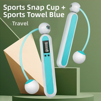 Wise metalo dovanų rinkinys – sporto rankšluostis ir vandens puodelis, šiuolaikiško minimalistinio stiliaus, tinkamas kaip verslo dovana