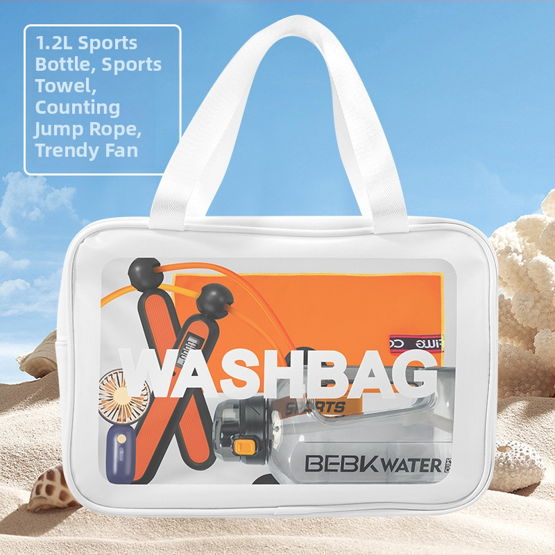 Wise metalo dovanų rinkinys – sporto rankšluostis ir vandens puodelis, šiuolaikiško minimalistinio stiliaus, tinkamas kaip verslo dovana