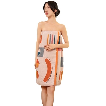 Înfășurare de baie din bumbac țesut în trei straturi, fără bretele, pentru femei, 350 g