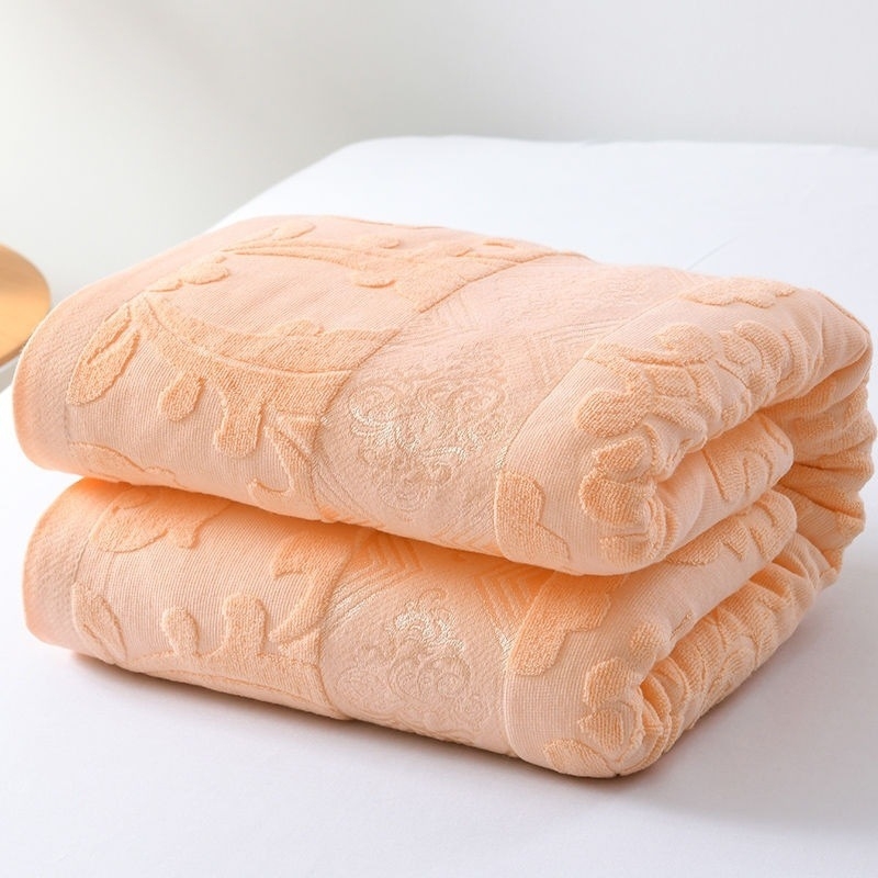 Pamučna kućna deka s motívom biljaka, lagana za proljeće i jesen