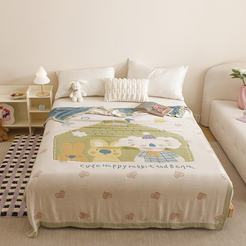 Ljetna deka s karikaturalnim motivom, jednostavan modern dizajn